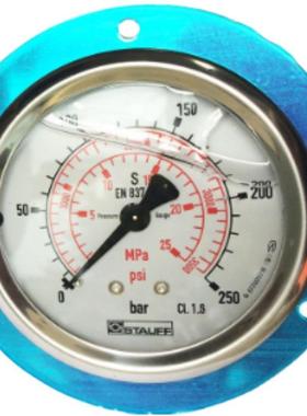 西德福STAUFF压力表 0-400Bar 径向 0-250Bar 径向盾构机配件现货