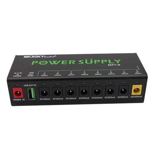 新品 MOSKYAUDIO MPT-8 POWER SUPPLY 8路电源DC输出 美欧英澳规