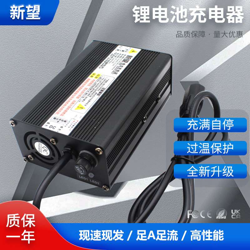 21V 8A叉车锂电池充电器 半电动堆高车充电器46.2V6A智能充电器