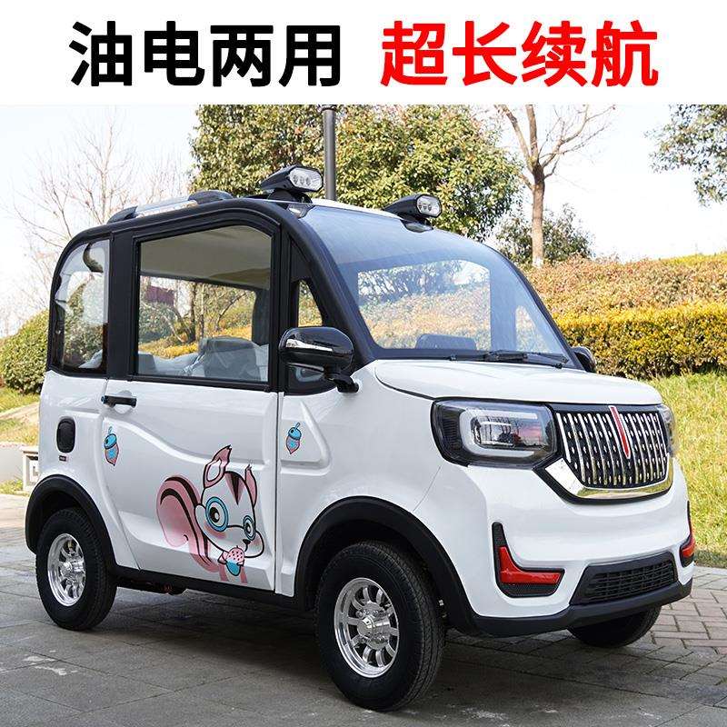 电动四轮新能源汽车女小型家用接送孩子成年人老头乐代步电瓶轿车