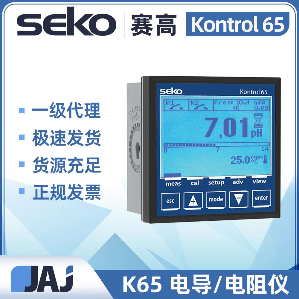 电导/电阻变送器意大利seko赛高K65表头水质检测腐蚀耐腐高精度