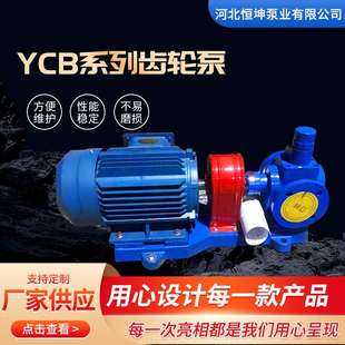 铸铁YCB圆弧齿轮泵 电动输送液压齿轮泵 自吸式 抽油润滑泵