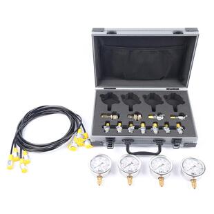 厂家直销灰色铝合金四表11接头高精度压力表测量液压表油压气压表