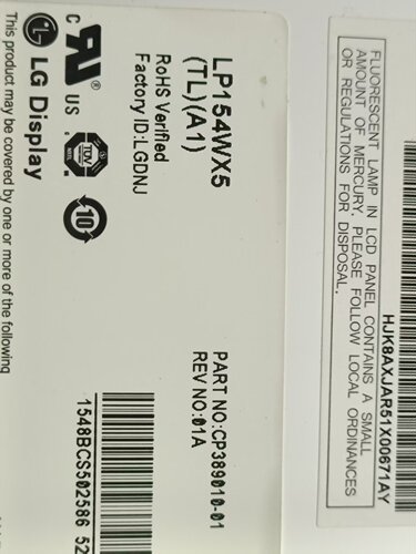 LG LP154WX5中厚扁插30针