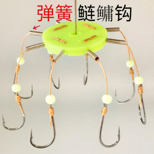 鸬饵牌夜光长线鲢鳙专用钩八爪新款 爆炸钩海钓海竿抛竿鲢鳙翻板钩