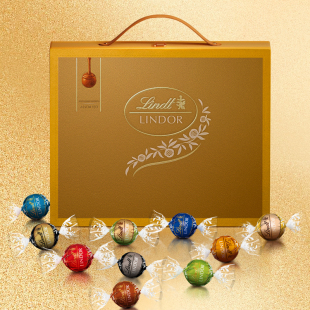 Lindt瑞士莲软心精选混合多口味巧克力珍宝礼盒371g