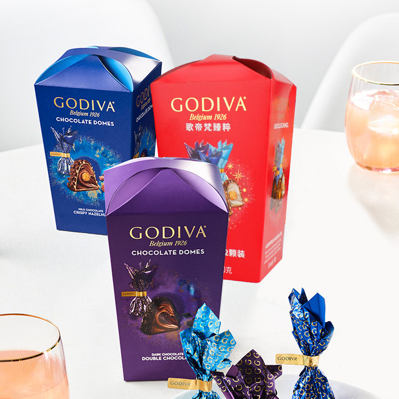 正品GODIVA歌帝梵臻粹榛子双重夹心巧克力120g多口味可选新年礼物