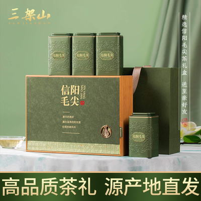 绿茶信阳毛尖2025新茶礼盒装500g