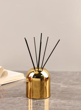 轻奢样板房衣帽间摆件床头柜卫生间洗手台香薰罩客厅家居软装饰品