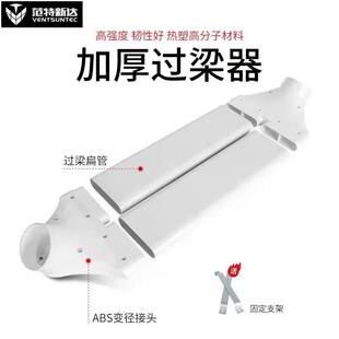 新风系统pe管道过梁器圆管变扁管免不打孔交叉绕过翻越横梁穿墙管