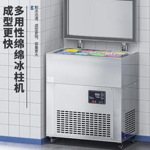 冰柱机六桶八桶甜品雪花绵绵冰机制冰机商用冰砖机台湾冰柱机商用