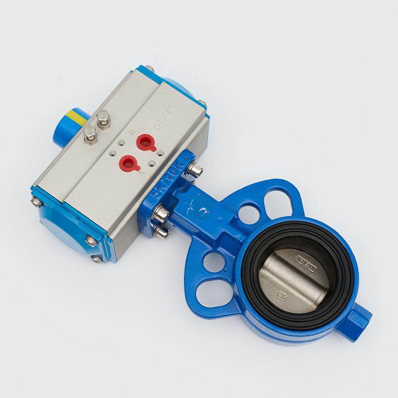 304不锈钢对夹式气动蝶阀DN40-600大口径阀板AD671X-16橡胶密封,五金/工具,蝶阀,淘宝优惠券,粉丝福利购,淘宝优惠卷