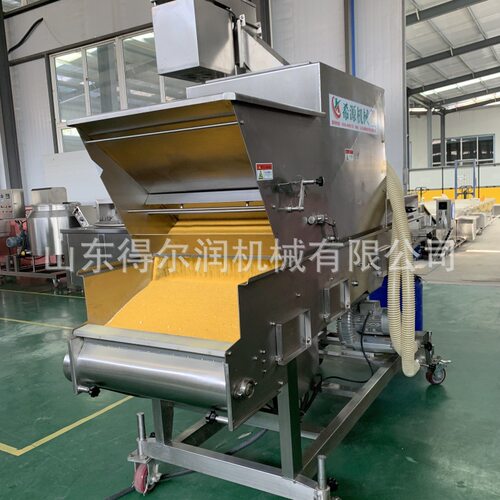 大产量隧道式上糠机上浆挂糊机器鸡块裹糠机上撒下粘操作简单