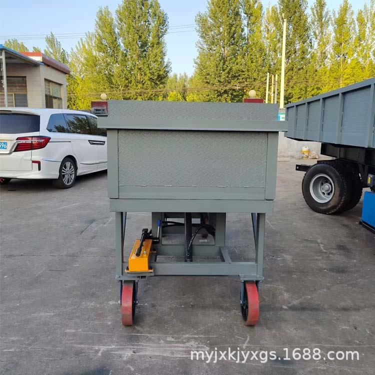 明源平板拖车1.5吨手动自卸式平板车价格优惠