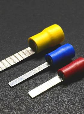 DBV预绝缘片型端子BladeTerminal红蓝黄环保插片插针线鼻子
