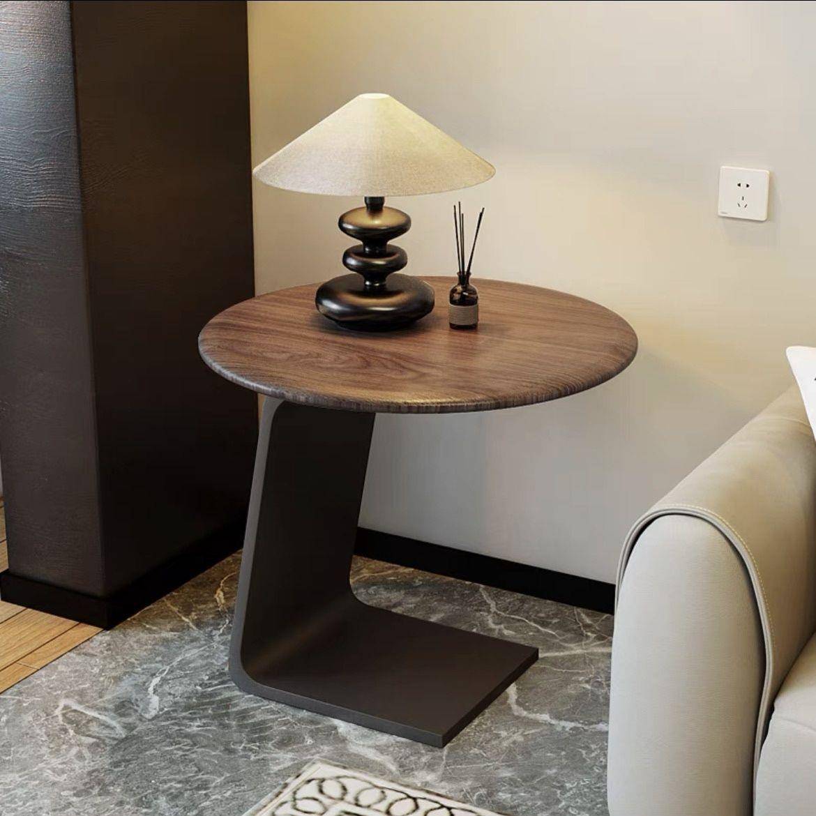 沙发轻奢床头家用客厅几轻奢小户型圆形茶几现代简约阳台创意圆桌