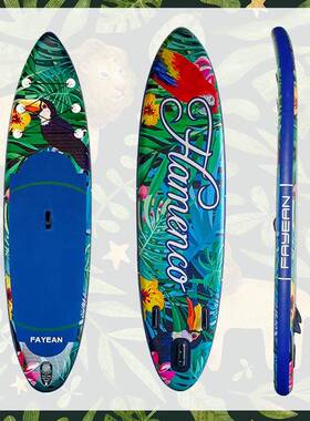 桨板动力冲浪板充气sup浆板划水板帆板充气船浮板通用竞速滑水板