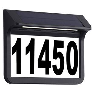 免布线室外防水发光门牌太阳能充电门牌号别墅带灯户外带灯提示牌