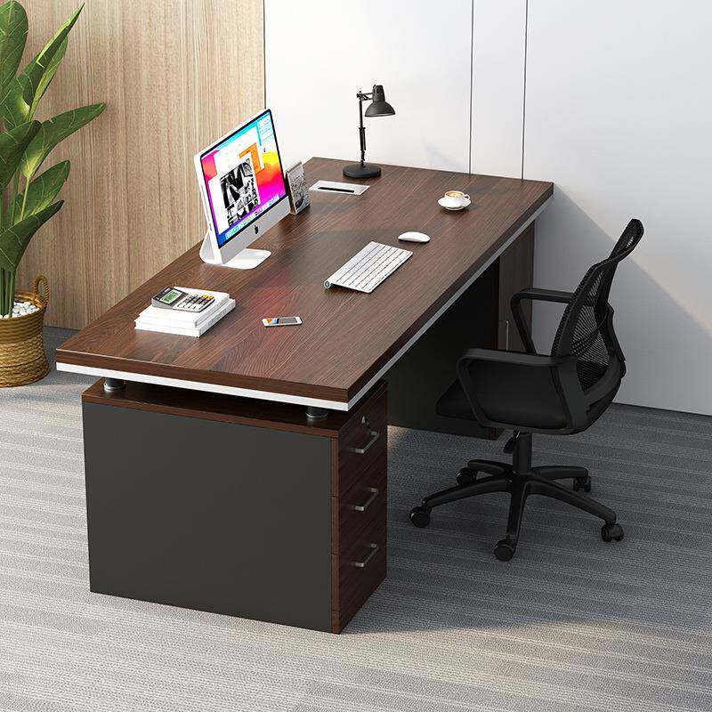 办公桌写字楼员工桌简约现代老板桌台式电脑桌家用收纳桌子大书桌