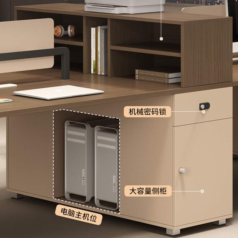 职员办公桌员工位简约现代4四6六双人位财务卡座办公家具桌椅组合