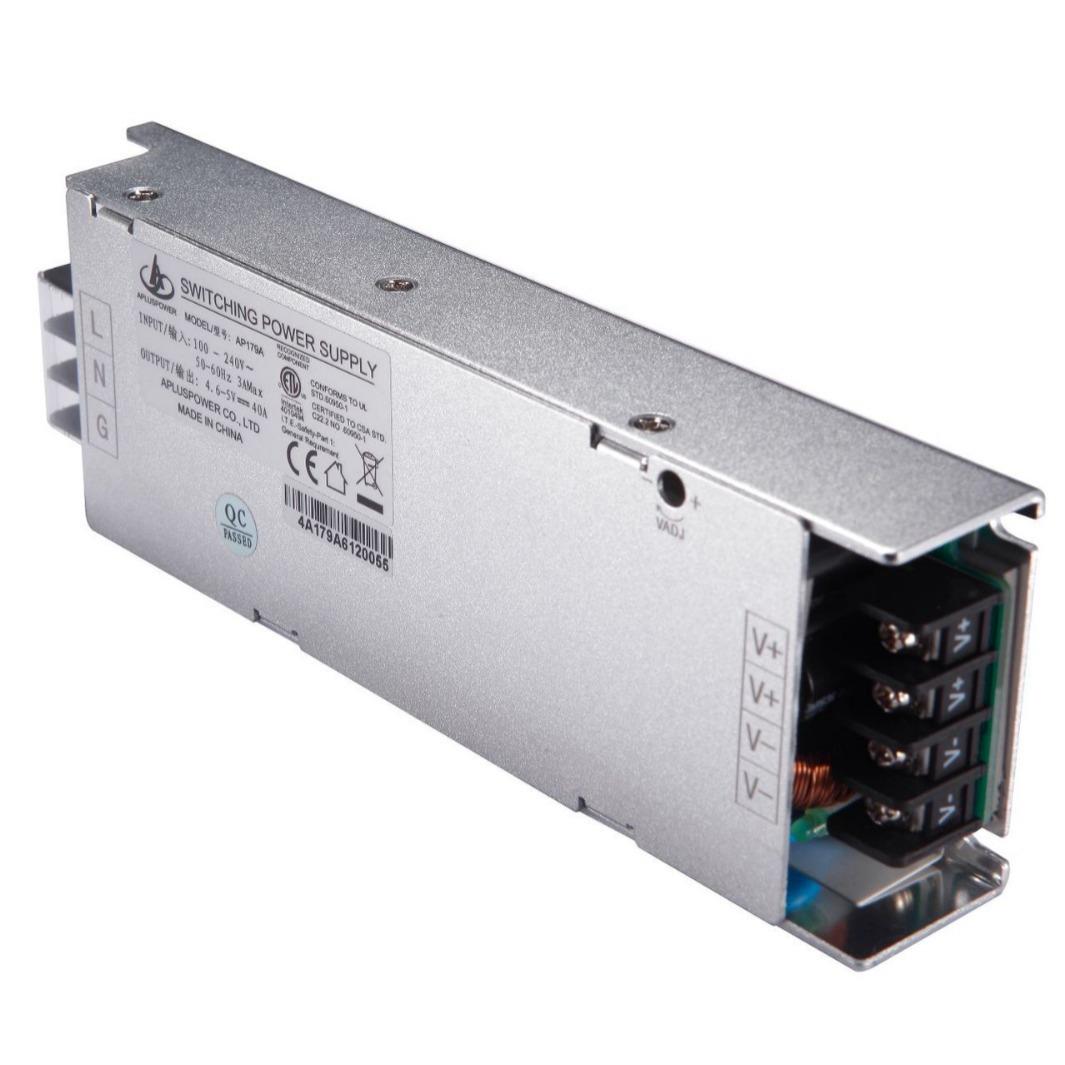 LED显示屏开关电源电压4.6-5V可调40A电流输入90-264V