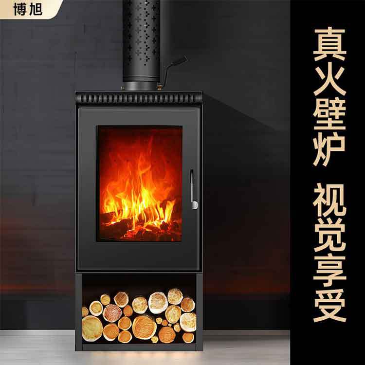 直销欧式燃木农村自建房别墅客厅民宿烧木柴取暖网红小院壁炉