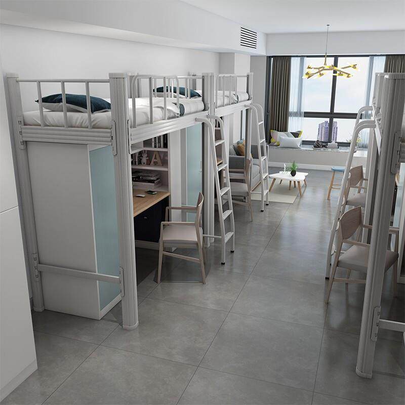 上床下桌带书桌衣柜铁架床宿舍床铺衣橱公寓组合铁艺高架床,特色手工艺,其他特色工艺品,淘宝优惠券,粉丝福利购,淘宝优惠卷