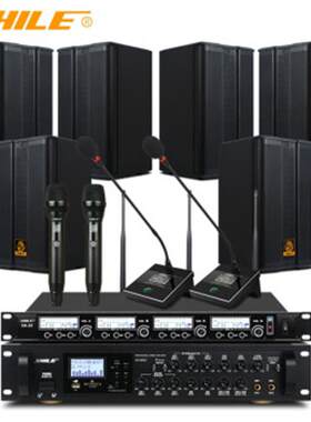 狮乐AV-8820/BX-503会议室音响套装背景音乐会议音箱功放话筒套餐