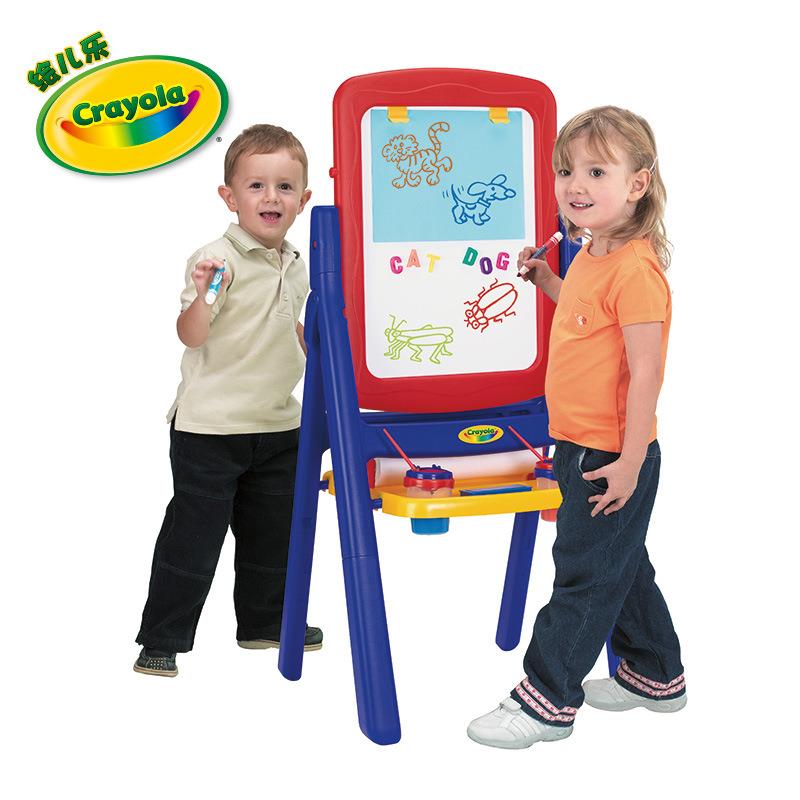 绘儿乐双面画板塑料画板四合一儿童画板画架可折叠收纳画板5033