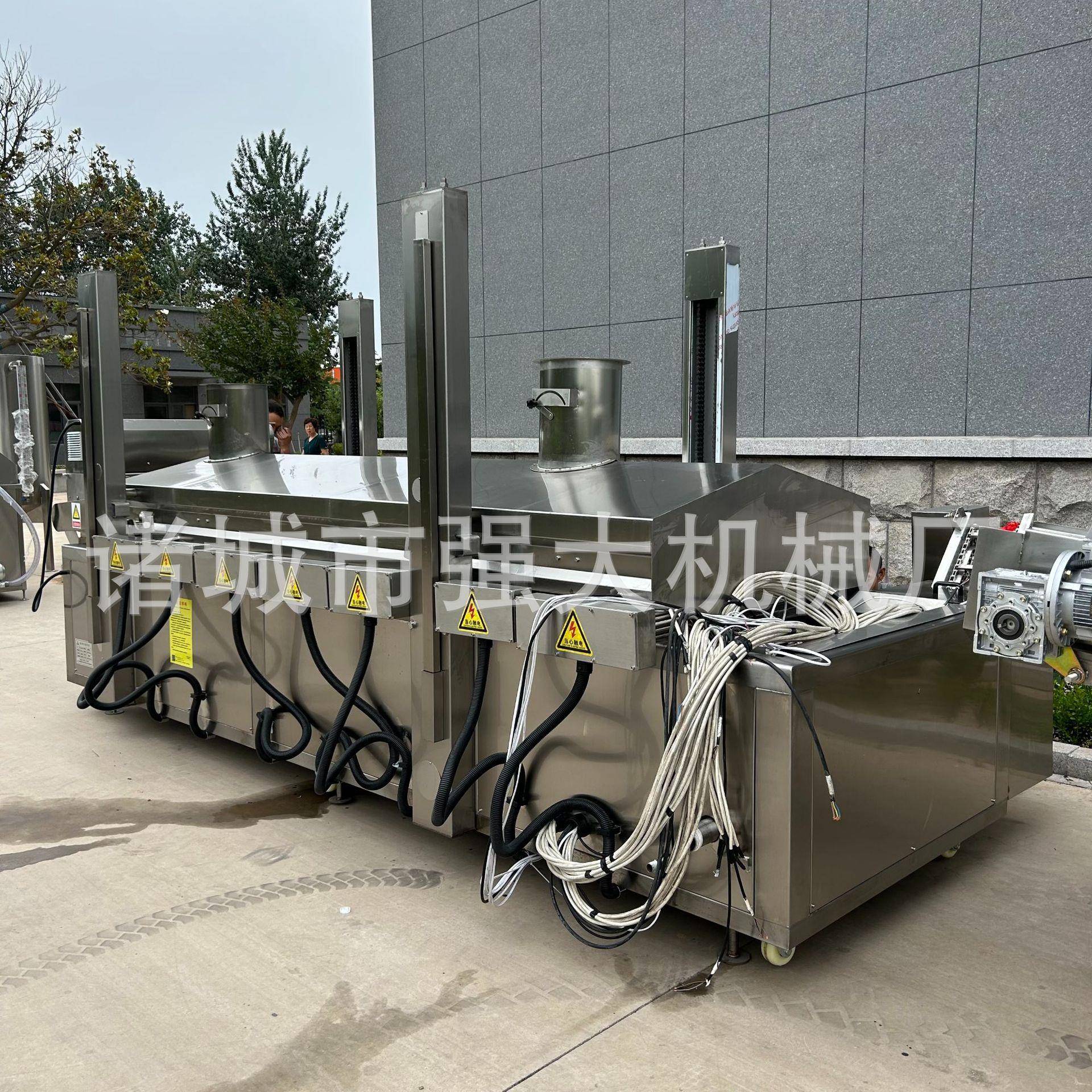 速冻薯条生产线小型薯条加工设备电加热全自动薯条油炸机