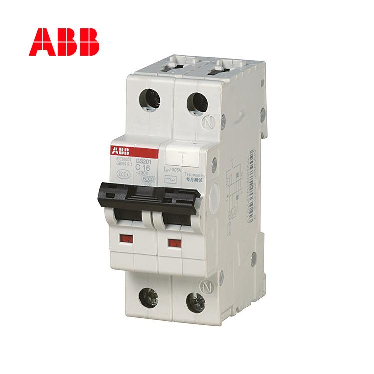 ABB断路器GS201系列50A漏电10KA开关1P+NGS201M OV A-D50