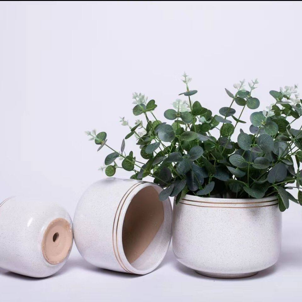 新疆包邮花盆陶瓷特价清仓带托盘创意欧式简约兰花绿萝多肉花盆客