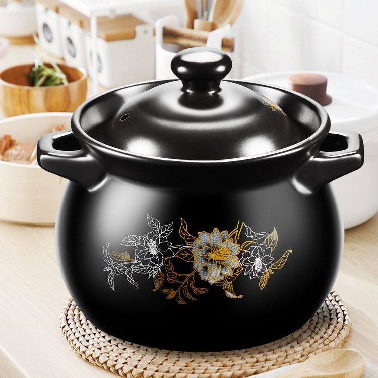 新疆包邮砂锅炖锅耐高温养生炖汤煲陶瓷沙锅煲汤煮粥家用明火石锅