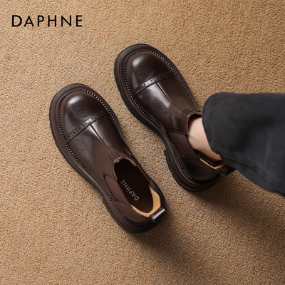 达芙妮切尔西短靴女英伦风马丁靴