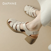 增高包头猪笼鞋 达芙妮罗马凉鞋 夏季 外穿厚底高跟女鞋 女款 2026新款