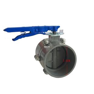 pvc水管开关阀门110pvc塑料阀门法兰蝶阀止水阀闸阀涡轮160