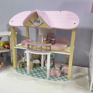 儿童过家家迷你小家具木房子模型套装 6岁男女孩娃娃房木质玩具