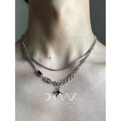 好诶/Springtime系列 · 双层哥特钛钢项坠叠戴项链