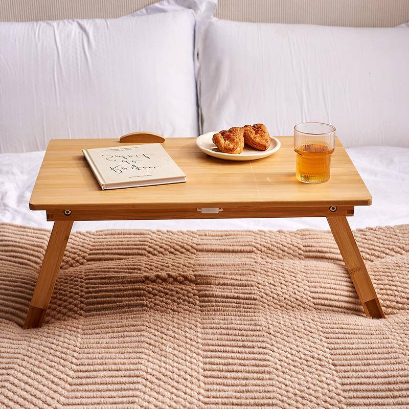 免安装折叠床上桌实木电脑桌卧室家用学习桌笔记本飘窗床上小桌子