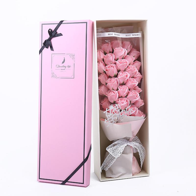 生日礼物33朵玫瑰香皂花花束创意七夕情人节礼物告白礼品送女友