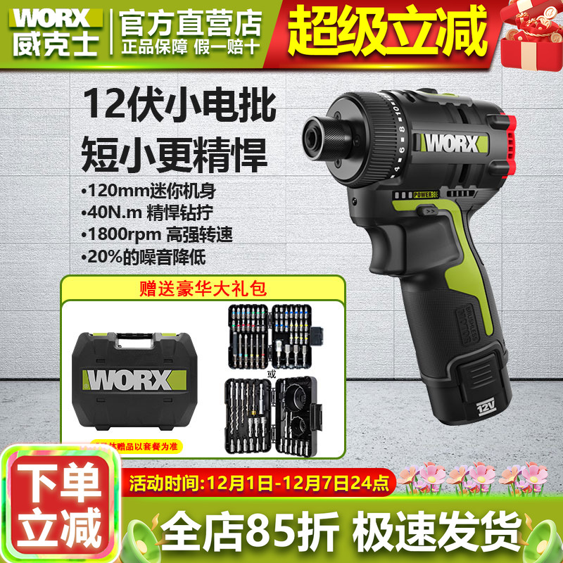 威克士12V40N.M小型手电钻