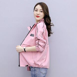 潮牌加克女运士短外套春秋季款风衣新动时尚休闲 夹衣克女DBM2022