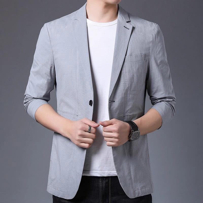 西装外套男春夏季薄款商务2025新款韩版休闲男士西服单西潮牌高端