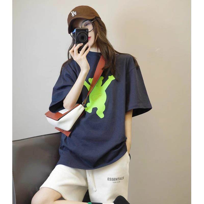 欧洲站女装2025夏季新款复古上衣高级感短袖t恤休闲运动两件套装