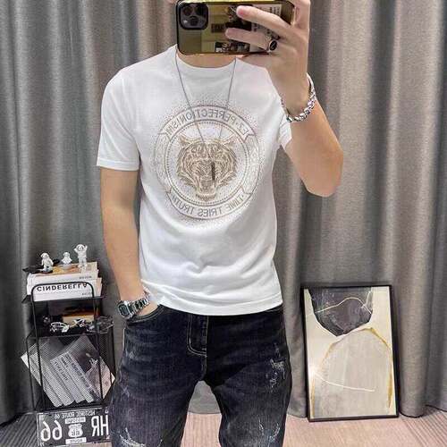 潮牌短袖t恤T衫男士夏季新款男高端OVD纯棉装通印花半袖卡恤衫上