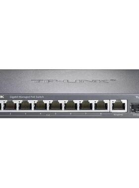 TP-LINK全千兆云管理8口PoE监控网络交换机1个SFP口 TL-SG2210LPF