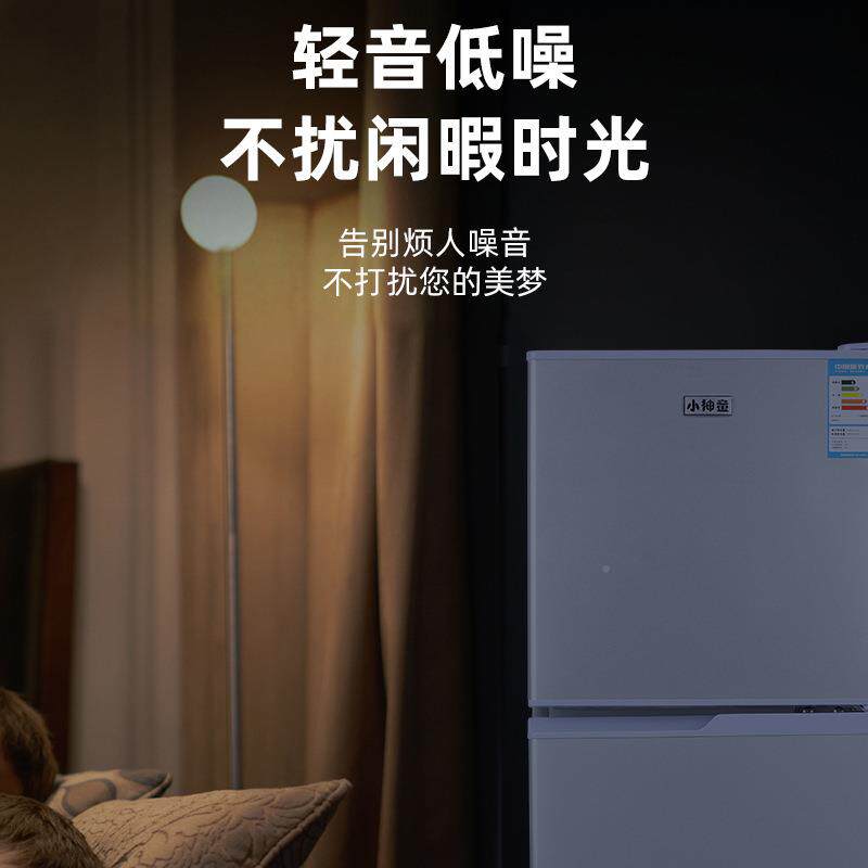 厂家供应家用双门冰箱开108L双温控 智BCD-108X能音冰箱 民宿节静