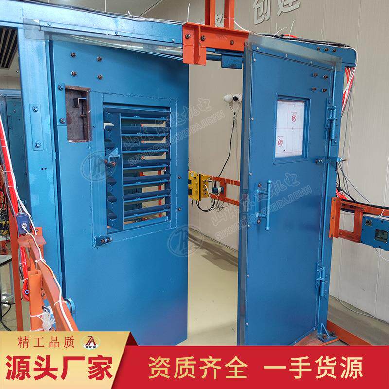 手动气动矿用无压风门调节门异向同步开闭矿用无压风门