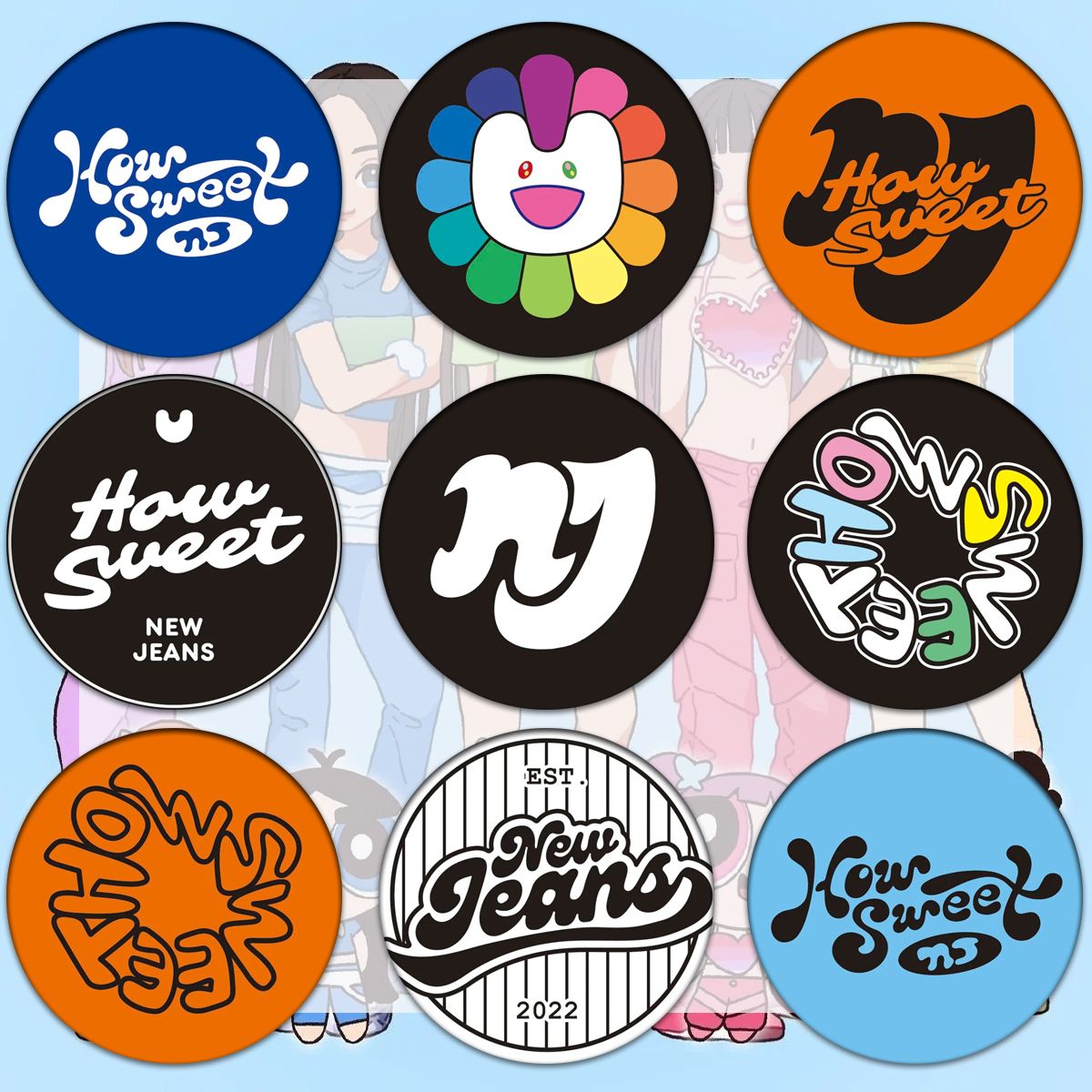 Newjeans吧唧团标Logo创