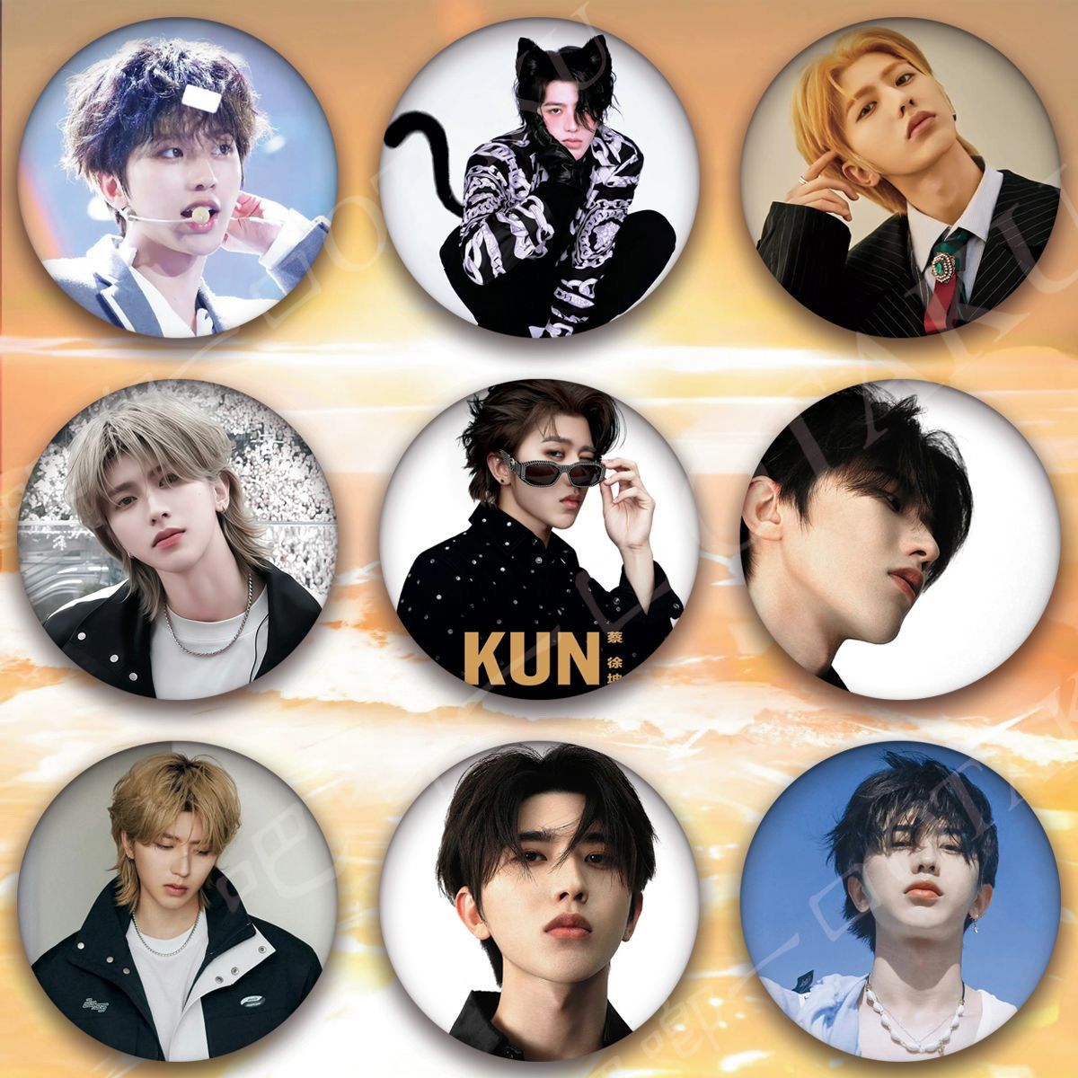 蔡徐坤吧唧明星爱豆周边粉丝应援物料包包挂件别针徽章谷子现货礼